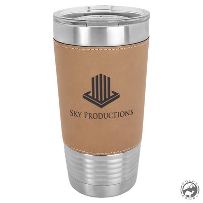 Light Brown Polar Camel Tumbler w/Leatherette Grip