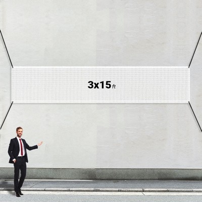 Custom 3' X 15' Mesh Banner