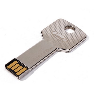 16 GB Slim Metal Keychain USB Drive