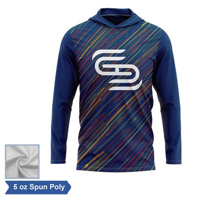 Sublimation Spun Polyester (Cotton Touch) Long Sleeve Hooded