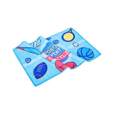 11" X 18" Sublimated Microfiber Rally Towel