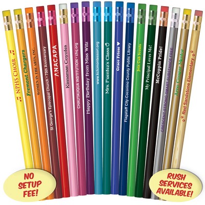 Neon Pink Painted Pencils