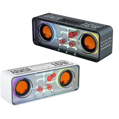 Dual Speaker Transparent Wireless Bluetooth Speaker