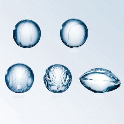 Molten Clear Glass Basketball Award
