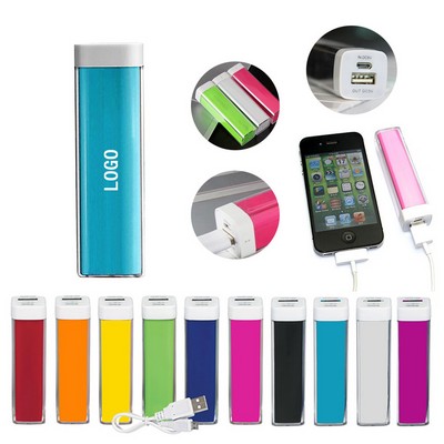 Compact 2200mAh Plastic Portable Charger