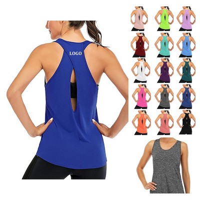 Womens Backless Workout Top
