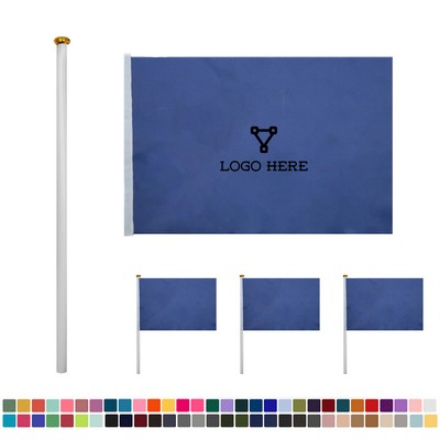 Advertising Waving Flag with Pole