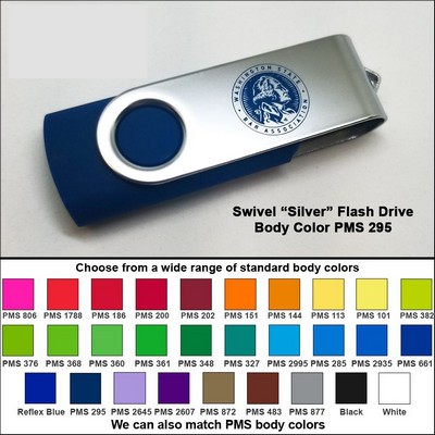 Swivel Flash Drive - 4 GB Memory - Body PMS 295